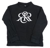Čierna mikina s logom River Island
