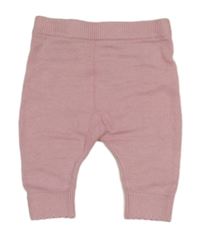 Růžové pletené tepláky Nutmeg