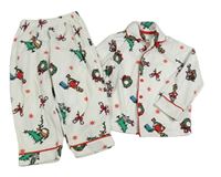 Bílé pyžamo s Grinchem
