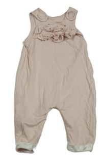 Světlerůžové laclové tepláky s volánky a čumákem Mothercare