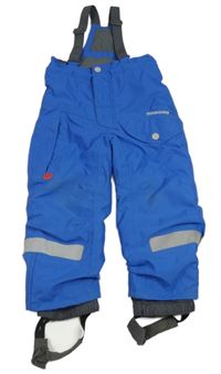 Modré šusťákové oteplovačky s trakami Didriksons