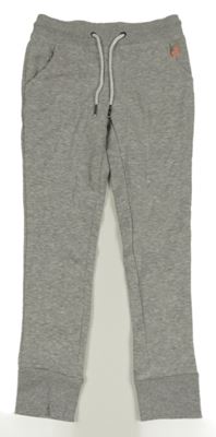 Šedé melírované tepláky Pocopiano