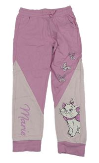 Růžovo-světlerůžové tepláky s Marií Disney