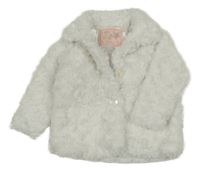 Biela kožušinová zateplená bunda Yd.