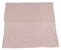 Růžová minky deka