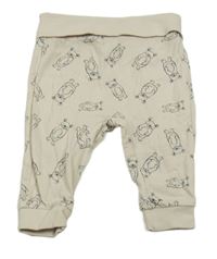 Béžové tepláky s medveďmi Dopodopo