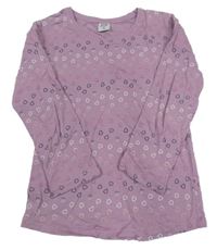 Levandulové triko se srdíčky Kiki&Koko