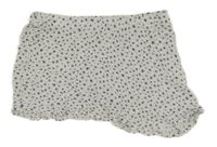 Biela kvetovaná ľahká sukňa H&M