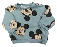 Modrošedá mikina s Mickeym H&M