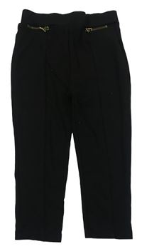 Černé tregíny se zipy River Island