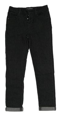 Černé skinny rifle s vysokým pasem Guess