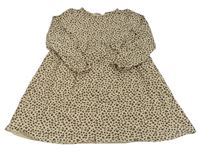 Smetanové leopardí šaty H&M