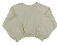 Smotanová ľahká crop mikina Next