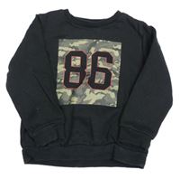 Čierna mikina s číslom Primark