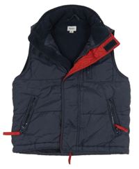 Tmavosivá šušťáková zateplená vesta