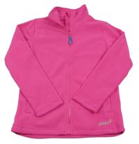 Neónově ružová fleecová funkčná mikina s logom Gelert