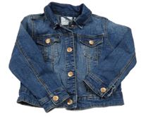 Tmavomodrá riflová bunda s kapsami Denim Co.