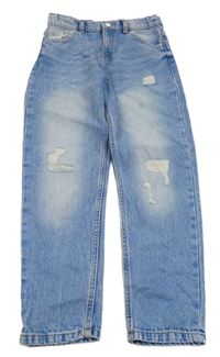 Světlemodré rifle s dírami F&F