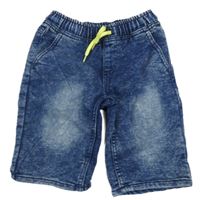 Tmavomodré melírované riflové kraťasy Kiki&Koko