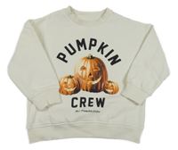 Smotanová mikina s dýněmi F&F