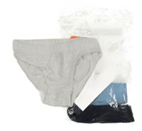 Nové - 4x slipy - bílé + modré + tmavomodré dunnes
