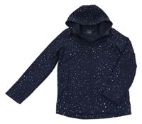 Tmavomodrá softshellová bunda s hviezdičkami a kapucňou Mountain Warehouse