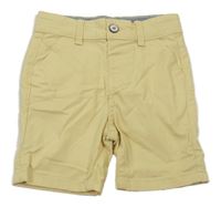 Žluté plátěné chino kraťasy Primark