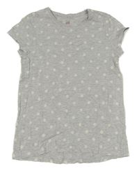 Sivé bodkovaná é tričko H&M