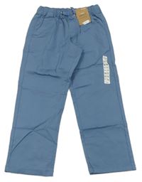 Šedomodré plátěné chino kalhoty Dunnes Stores 