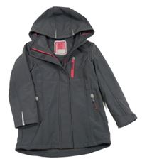Tmavošedá softhellová parka s kapucí Northville