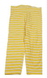 Žluto-smetanové pruhované legíny Next