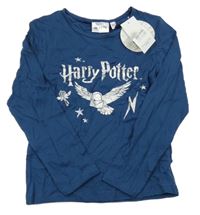 Nové - Tmavomodré tričko s Hevidkou - Harry Potter