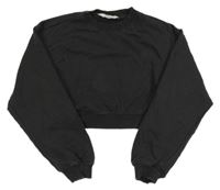 Antracitová crop mikina H&M