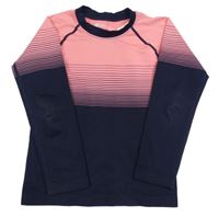 Růžovo-tmavomodré funkční triko Mountain Warehouse