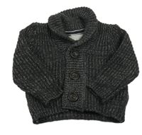 Antracitový melírovaný prepínaci sveter Primark