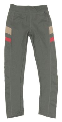 Šedo-růžové sportovní legíny Vertbaudet