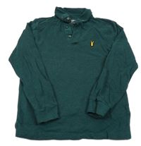 Tmavozelené polo triko Next