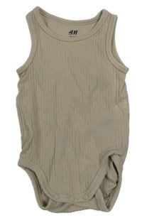 Béžové rebrované body H&M