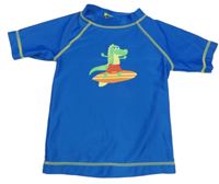 Tmavomodré UV tričko s krokodílom