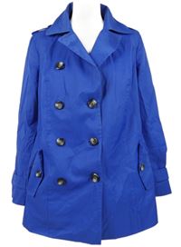 Dámský safírový šusťákový jarní kabát Debenhams 