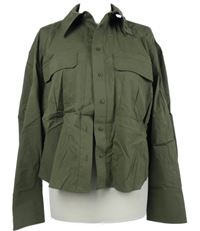 Dámska khaki crop blúzka Mint Velvet