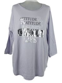 Dámske lila tričko s nápisom Janina