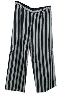 Dámske tmavomodro-biele pruhované culottes nohavice Red Herring