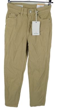 Nové - Dámské béžové mom rifle Pull&Bear vel. 32