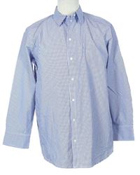 Pánska modro-biela prúžkovaná košeľa H&M