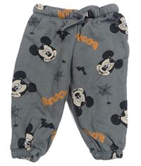 Sivé tepláky s Mickey Mousem H&M