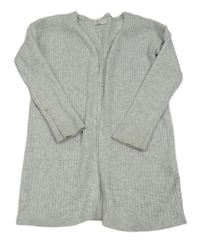Svetlosivý rebrovaný úpletový cardigan Primark