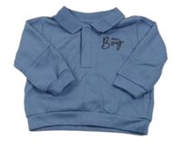 Modrá mikina s nápisom Matalan