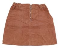 Staroružová menšestrová sukňa so zipsom Denim Co.