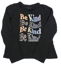 Černé crop triko s nápisem Primark